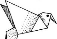 Как сделать птичку из бумаги своими руками Как делать из оригами птичку